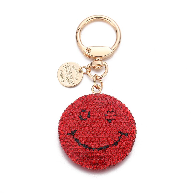 Keychain Supplier - Clay Diamond Smiling Face Keychain Personality
