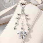 Keychain Factory - CCB Bow Resin Bead Hollow Heart Keychain