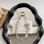 Keychain Manufacturer - Alloy Bow Crystal Resin Bead