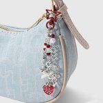 Keychain Supplier - Pearl Hollow Heart Star Spider Wings Keychain