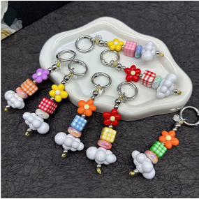 Phone Pendant Manufacturer - Cloud Bead Mobile Pendant Acrylic Bead