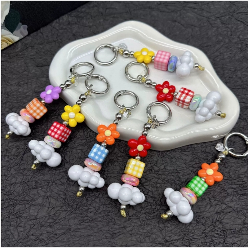 Phone Pendant Manufacturer - Cloud Bead Mobile Pendant Acrylic Bead