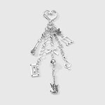 Keychain Factory - Music Festival Pearl Openwork Heart Star Keychain