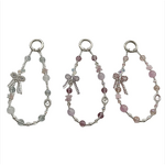 Keychain Manufacturer - Alloy Bow Crystal Resin Bead