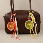 Keychain Factory - Fruit Lemon Strawberry Pendant Simple