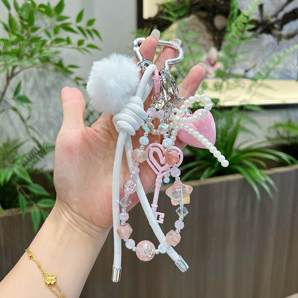 Keychain Manufacturer - Leather Bow Luggage Accessory Candy Color