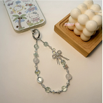 Keychain Manufacturer - Alloy Bow Crystal Resin Bead
