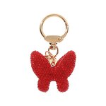 Keychain Manufacturer - Rhinestone Bow Keychain Gold Tag Women