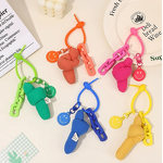 Keychain Manufacturer - Plush Candy Twist Button Keychain Men Women