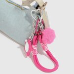 Keychain Supplier - Plush Ball Strawberry Star Apple Keychain