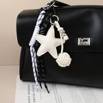 Keychain Supplier - Leather Star Handmade Knot Keychain Pendant