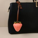 Keychain Factory - Big Strawberry Resin Pendant 3D Cute
