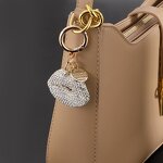 Keychain Factory - Diamond-set Red Lip Keychain Full Clay Mouth