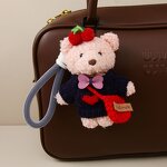 Keychain Manufacturer - Christmas Sweater Bear Plush Pendant Bow