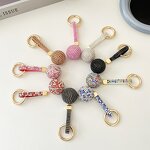 Keychain Factory - Rhinestone Round Ball Car Keychain Diamond