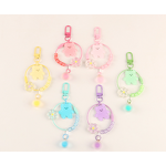 Keychain Manufacturer - Acrylic Bear Keychain Smile Letter Garland