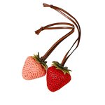 Keychain Factory - Big Strawberry Resin Pendant 3D Cute