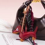 Keychain Manufacturer - Sausage Dog Woven Rope Keychain Leather
