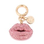 Keychain Factory - Diamond-set Red Lip Keychain Full Clay Mouth