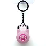 Keychain Supplier - 3D Rubber Keychain Barbell Kettlebell Pendant