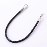 Phone Lanyard Manufacturer - Woven Leather Chain with Double Buckle