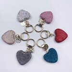 Keychain Manufacturer - Full Rhinestone Heart Keychain Zinc Alloy