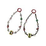 Phone Lanyard Factory - Christmas Hand-Painted Bead Crystal Alloy