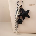 Keychain Supplier - Leather Star Handmade Knot Keychain Pendant