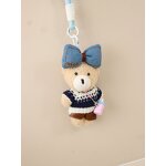 Keychain Manufacturer - Christmas Sweater Bear Plush Pendant Bow