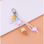 Keychain Manufacturer - Ice Cream Keychain Heart Colorful Bead Love