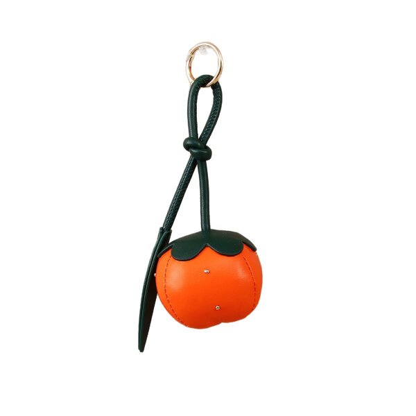 Keychain Manufacturer - PU Filled Cotton Pumpkin Keychain Bag Clip