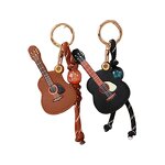 Keychain Manufacturer - PU Guitar Pendant Bead Keychain Wholesale