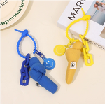 Keychain Manufacturer - Plush Candy Twist Button Keychain Men Women