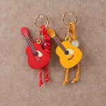 Keychain Manufacturer - PU Guitar Pendant Bead Keychain Wholesale