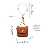 Keychain Manufacturer - Pearl Leather Bag Pendant Car Keychain PU