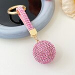 Keychain Factory - Rhinestone Round Ball Car Keychain Diamond