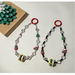 Phone Lanyard Factory - Christmas Hand-Painted Bead Crystal Alloy
