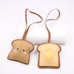 Keychain Manufacturer - Wheat Leather Toast Bread Luggage Pendant