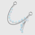 Keychain Supplier - Resin Cherry Blossom Glass Flower Bow Pendant