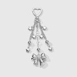 Keychain Factory - CCB Bow Resin Bead Hollow Heart Keychain