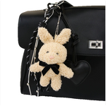 Keychain Manufacturer - Plush Bunny Pendant Leather Heart Cute