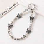 Phone Chain Factory - Crystal Bead Alloy Butterfly Pendant