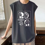 Sleeveless T-Shirt Factory - OEM Men's Trendy Brand Cotton