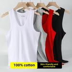Sports Vest Factory - OEM Men's Casual 100% Cotton Sleeveless