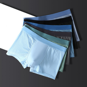 Ice Silk Boxer Briefs Factory - OEM Wholesale Mid-Rise Mesh