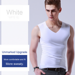 Ice Silk Vest Factory - OEM Men's White Seamless Casual