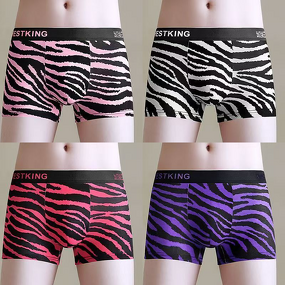 Men's Underwear Factory - OEM Light Trend Zebra Pattern