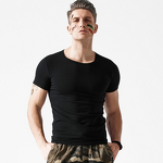 T-Shirt Factory - OEM Men's White Bottoming Slim Tight