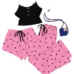 Pajama Set Factory - OEM Women's High-End Satin Three-Piece