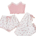 Pajama Set Factory - OEM 2025 Women's Satin Floral Print